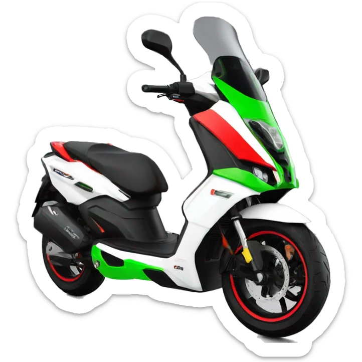 Aprilia sr 50 gt replica 2020 black red and a little bit of green sticker