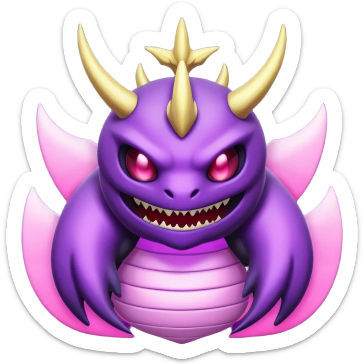 Pokemon legendary purple and pink Giratina sticker