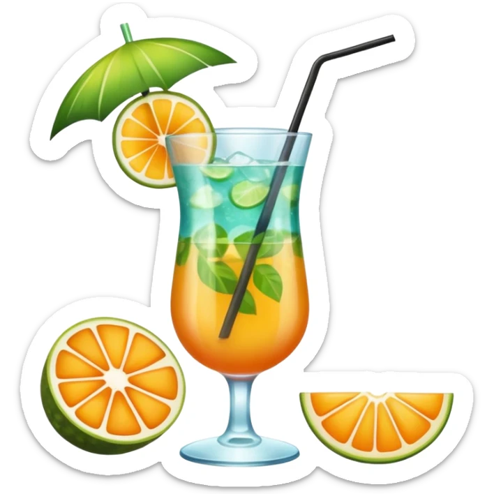 Summer coctail sticker