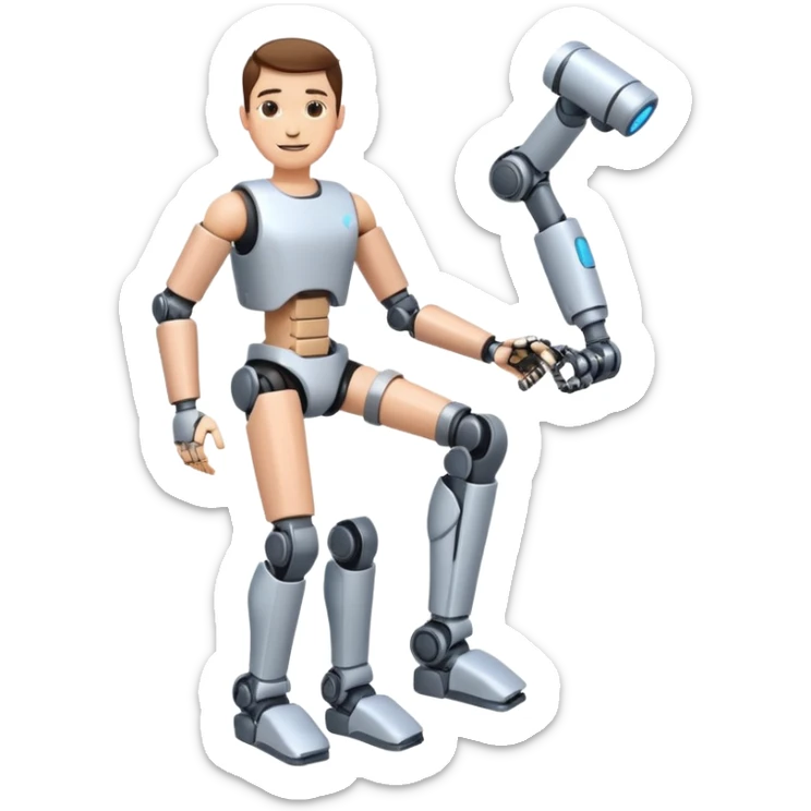 Ich fühle mich fröhlich, weil ich taglich positive Lust habe. Außerdem habe ich gestren Unfall gemacht. Uhhh aber … ich bin stark 💪🏼🦿🦾 sticker