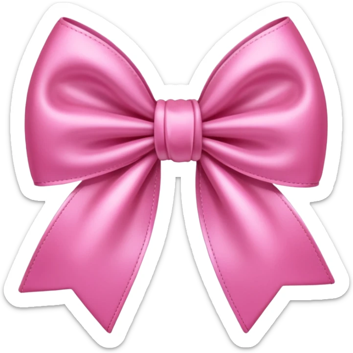 Pink cute bow sticker