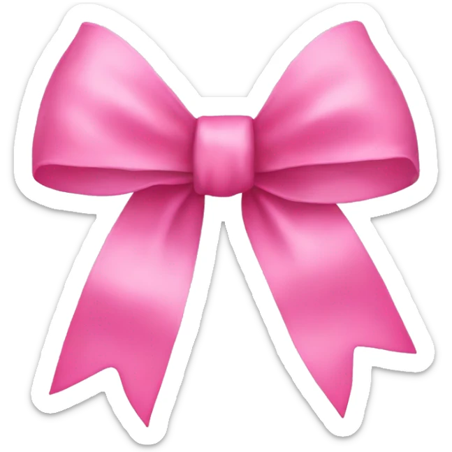 pink bow sticker