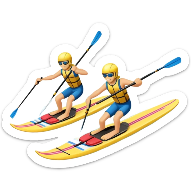 A pair of water skis in close-up glide through the water without a human sticker
