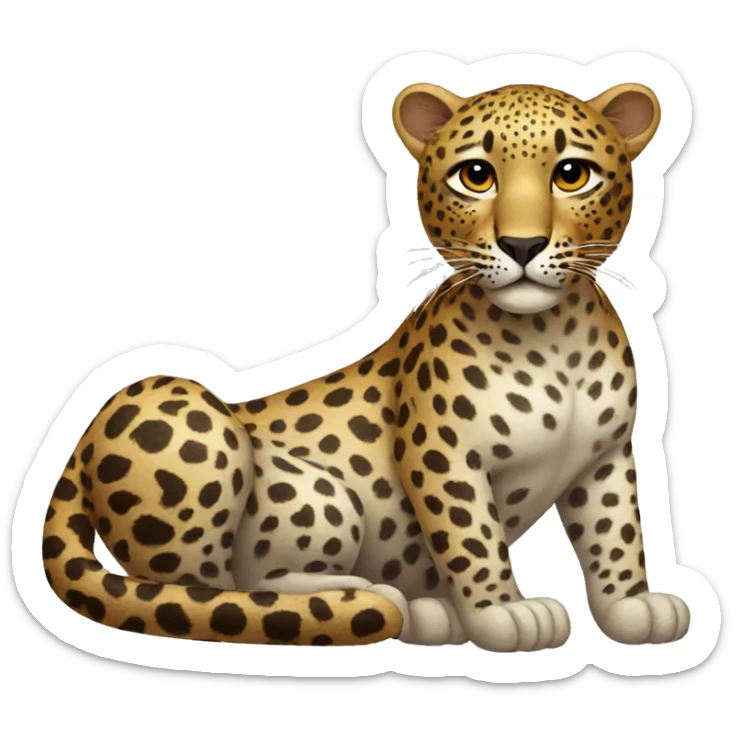 leopard sticker
