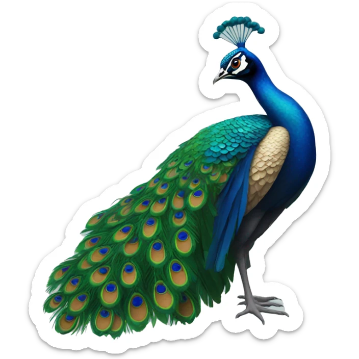 peacock sticker