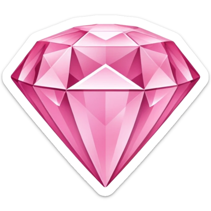 Diamante rosa sticker