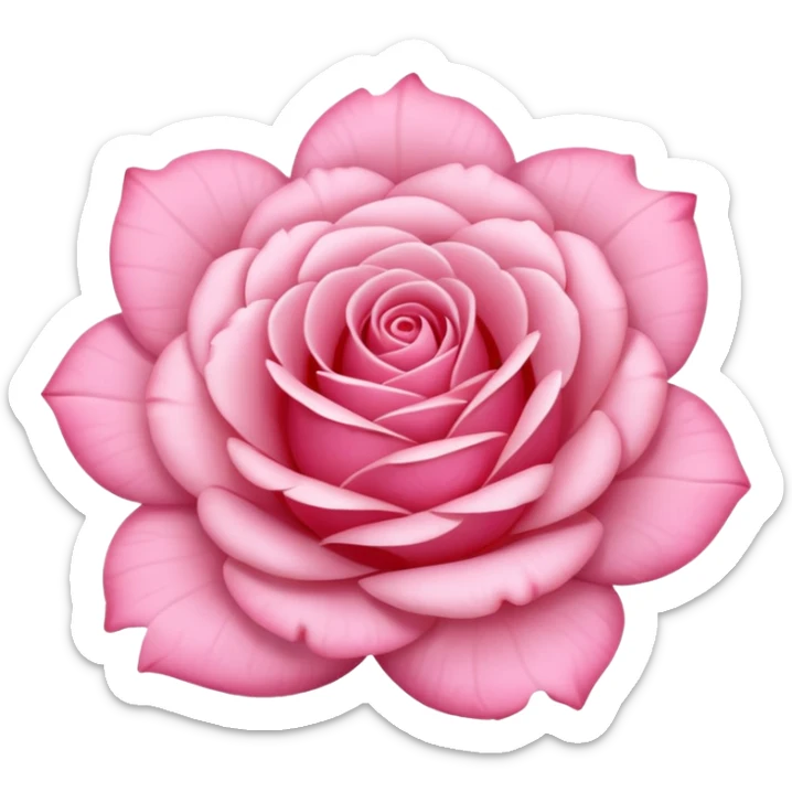 Vytvoris mi prosim zuvou emoji ruzi jen kvet? Bez toho velkeho okvetniho listku kolem sticker