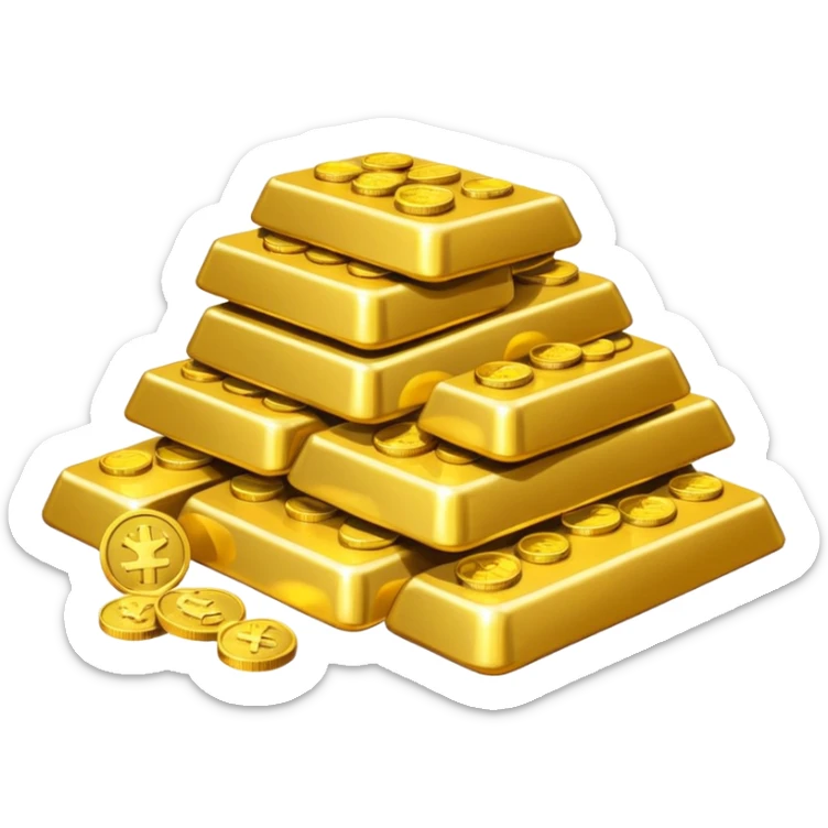 Dragon Hoard pile of gold without the dragon like in the movies so many gold were dragon sleep but dragon just went out  sticker