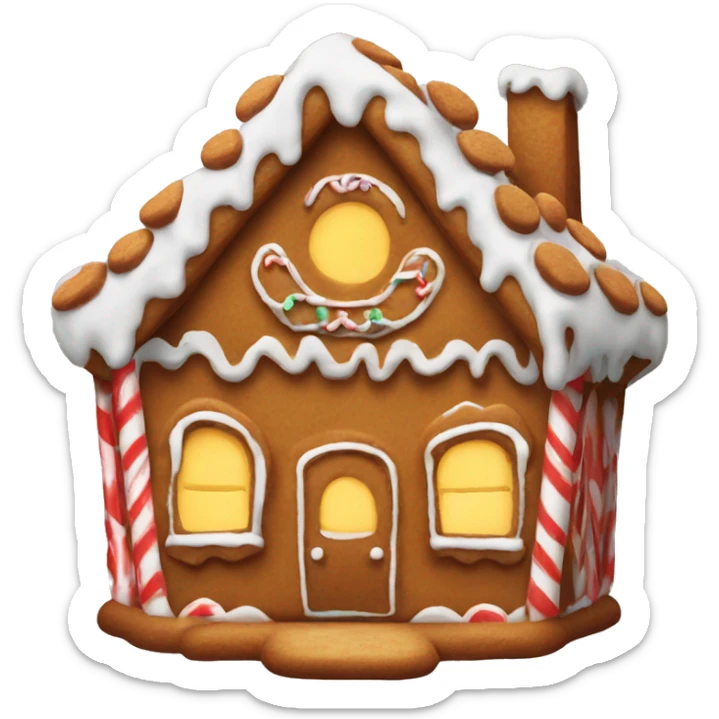 Gingerbread house sticker