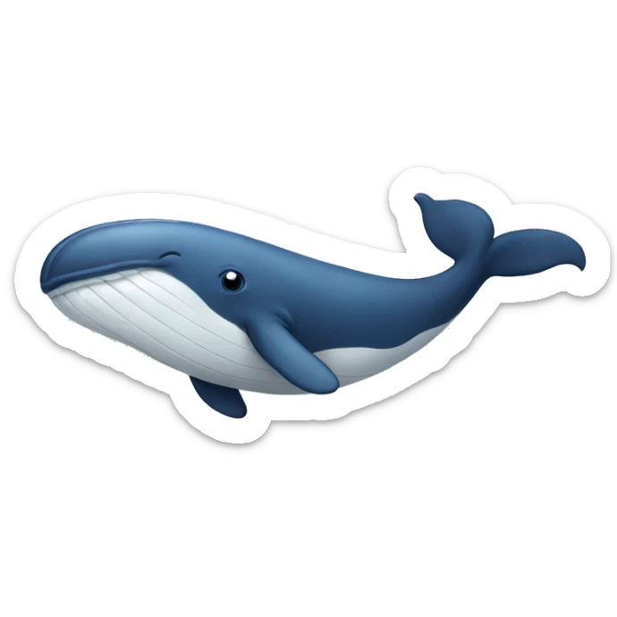 Whale sticker