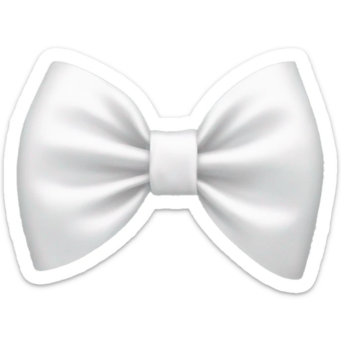 white bow  sticker
