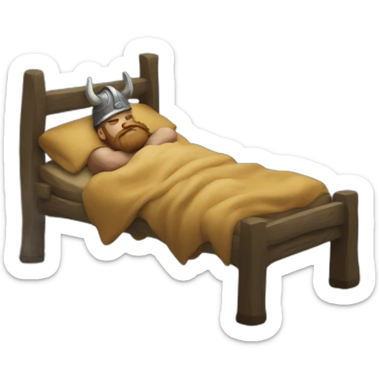 viking sleeps sticker