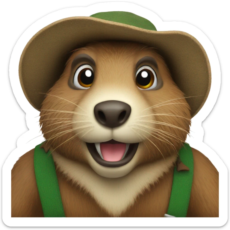 Italian beaver sticker