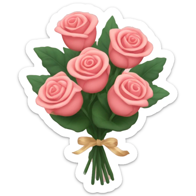 Bridgerton Inspired Emoji : Rose Bouquet – A beautiful bouquet, echoing the romantic themes and promenades of the series. sticker