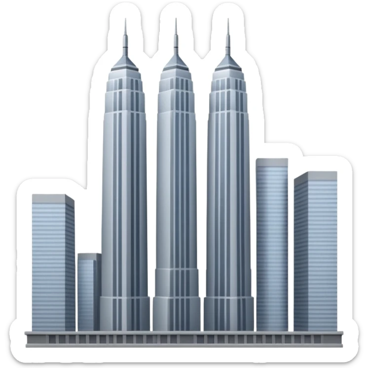 animated emoji of twin towers or 9/11 memes sticker
