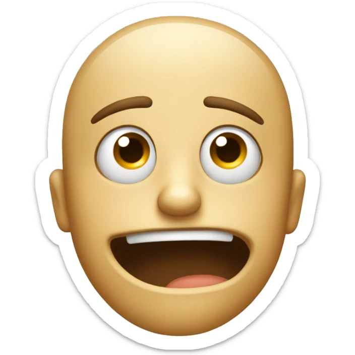 tired, with eyebags and tired eyes. NOT yawning or any "zzz" symbols, please sticker