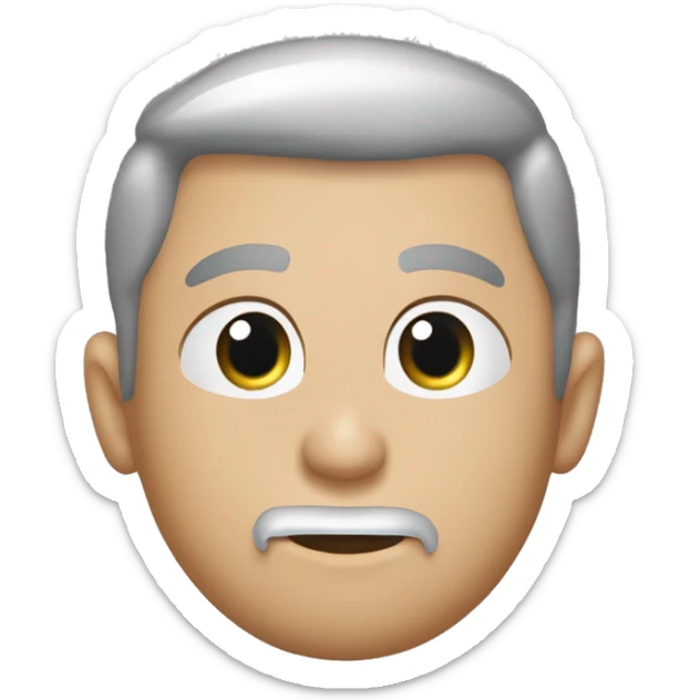 Kot brytyjczyk szary maly z wiekszym cialem i mala glowką ze slodkim pyszczkiem mala i miła zrob mi ja w czapce z rybą  sticker