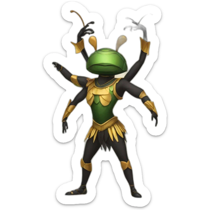 beetle dancer sticker