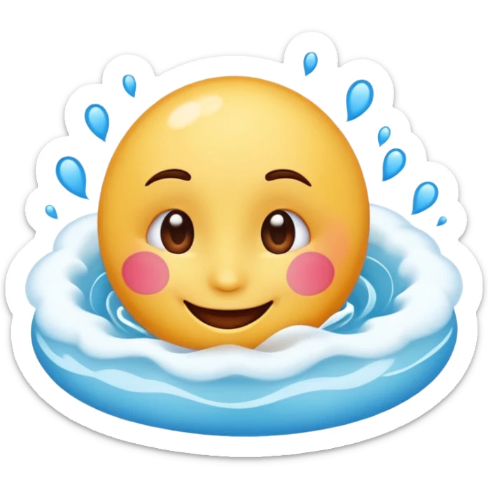 An emoji that's feeling a whirlpool of happiness. Blushing and feeling in love. Grinning and smiling and making a kissy face. Something sweet and perfect to send to someone you love. Not a familiar love something deep and profound. Something unique. sticker