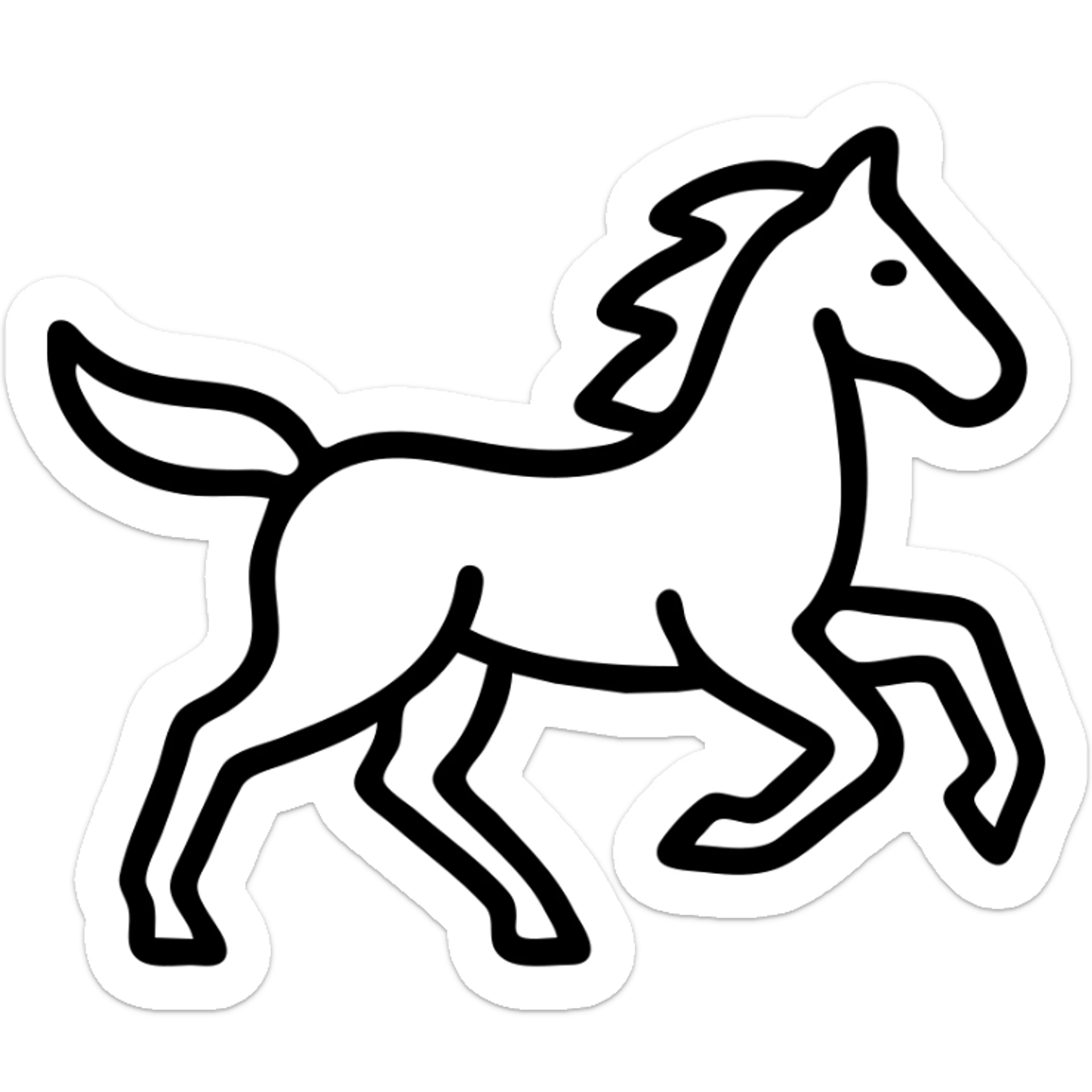 
Running red fire horse symbol of new year 2026 according to Asian Chinese calendar. greeting card or banner. vector illustration sticker