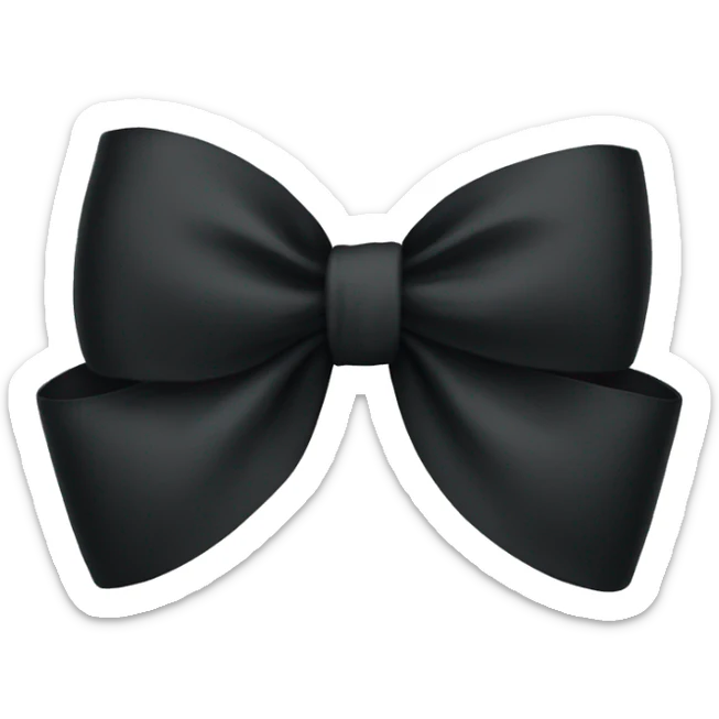 black bow sticker