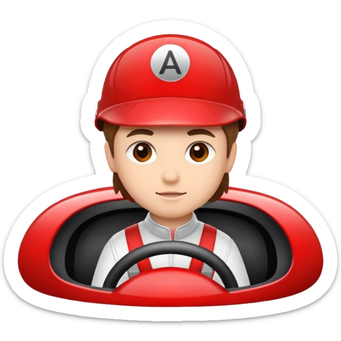 Jeune permis le A de jeune conducteur genre le petit rond blanc et rouge comme ceux que l’on peut retrouver sur les voitures des jeunes permis  sticker