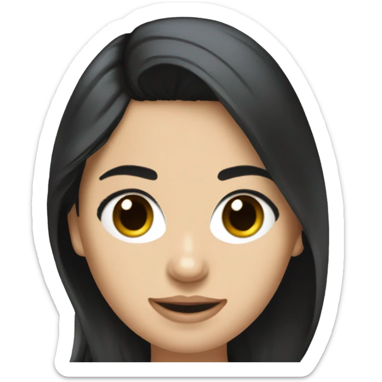 Fan-girl F1 McLaren with black hair sticker