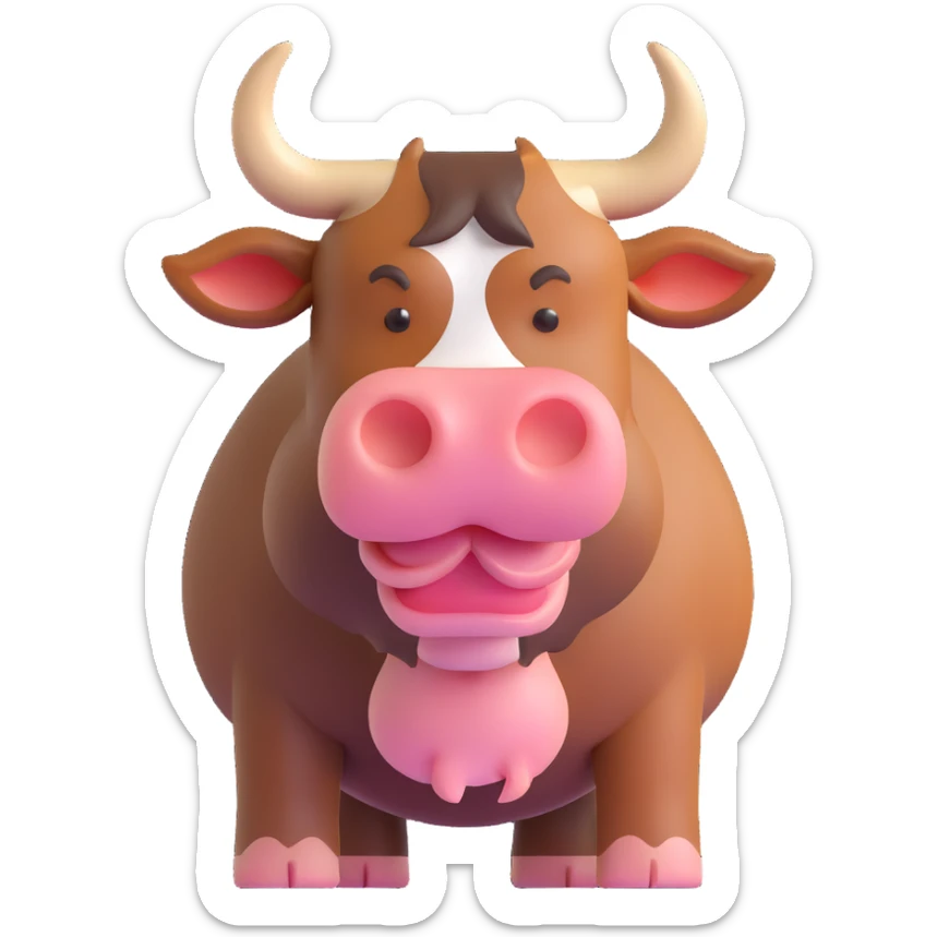 Bull sticker