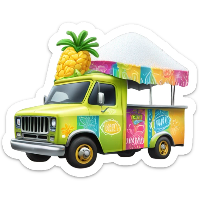 Margarita truck following a margarita salt truck sticker