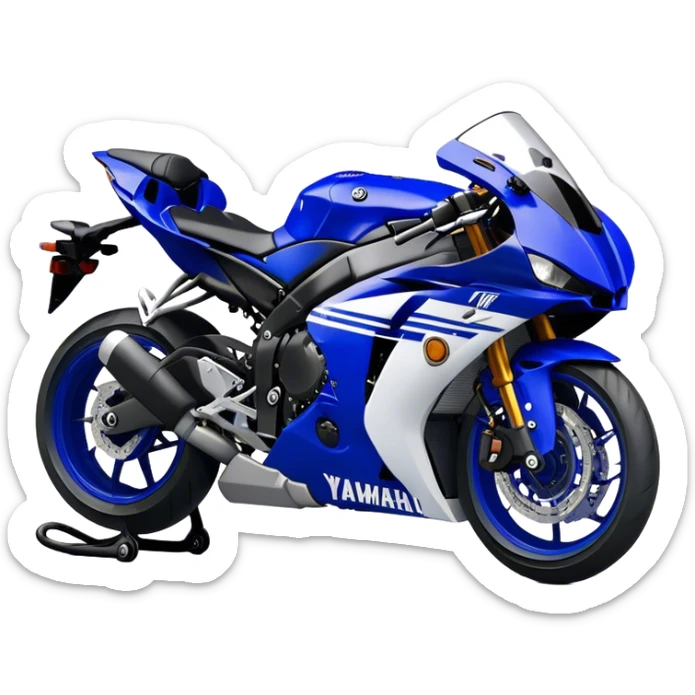 Yamaha YZF (Sportbike) - Yamaha YZF-R1 (Model Year: 2022) (Iconic colour: Blue) sticker