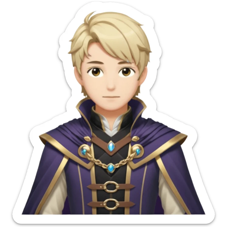 Dainsleif from Genshin Impact (tall male adult) (half body) sticker