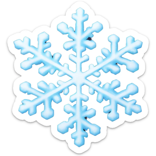 Snowflake sticker