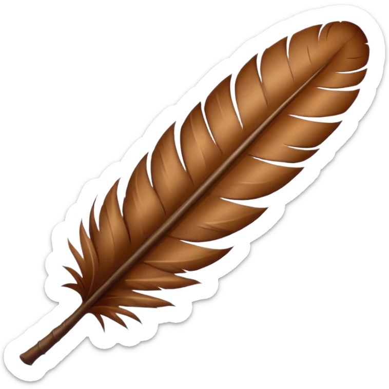 turkey feather sticker