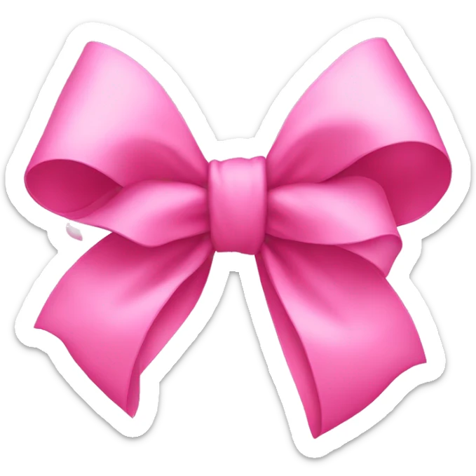 big pink bow sticker
