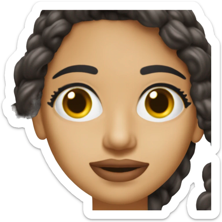 Diana Hoyos e actriz y cantante colombiana. tiene ojos cafés, pelo negro, piel blanca y un rostro muy angelcal sticker