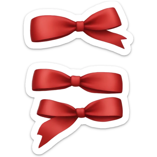 red bow sticker