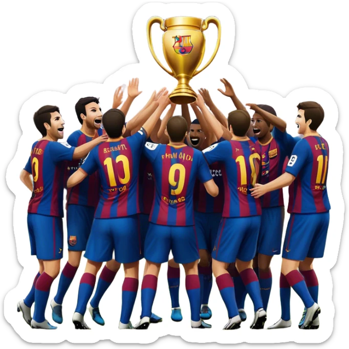 Barcelona beating Madrid  sticker