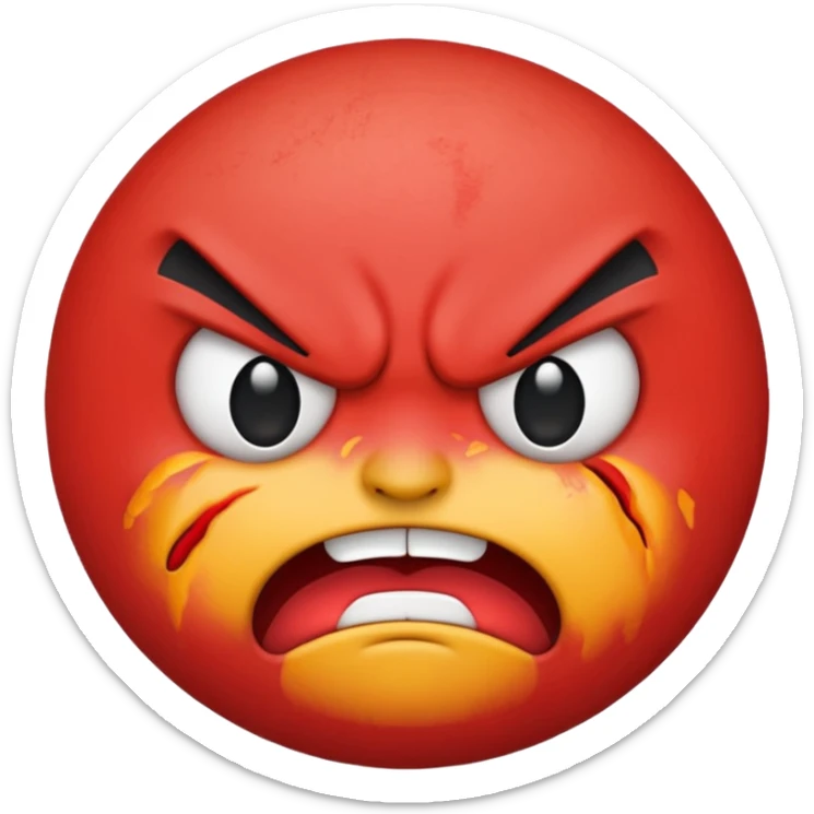 angry emoji sticker