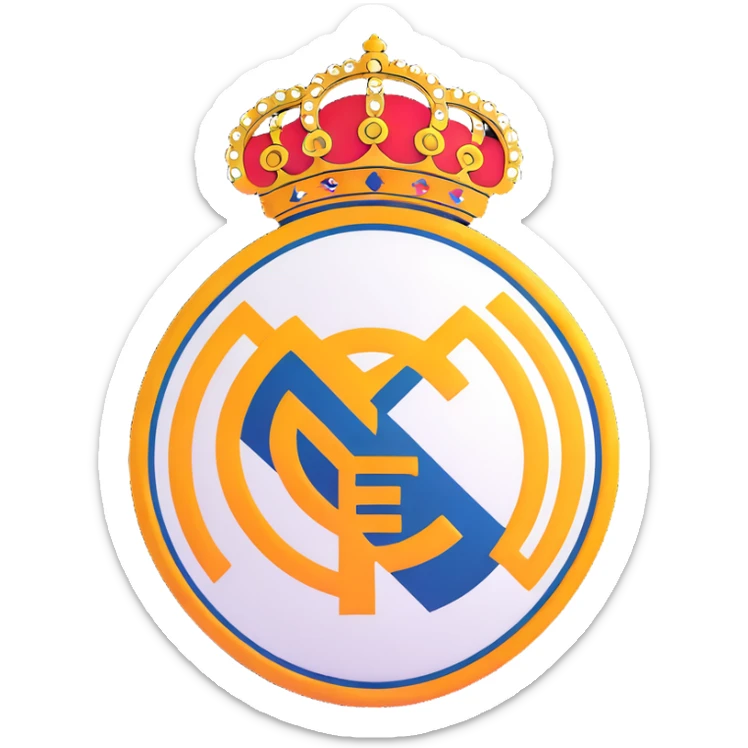 Real Madrid logo sticker