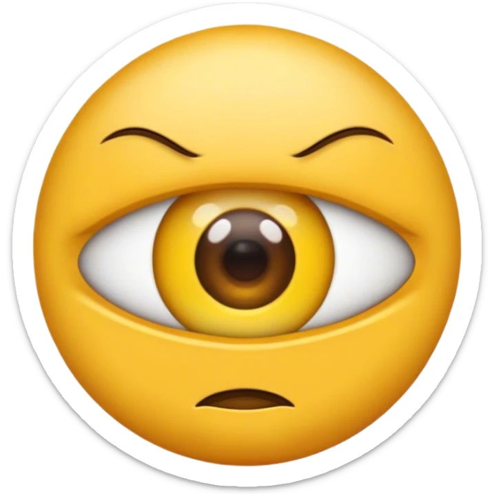 Hazme una imagen de un emoji mordiendo su dedo índice en la boca con ojos provocativos  sticker