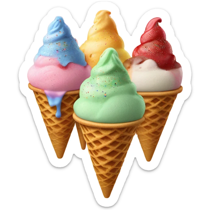 Ice cream  sticker
