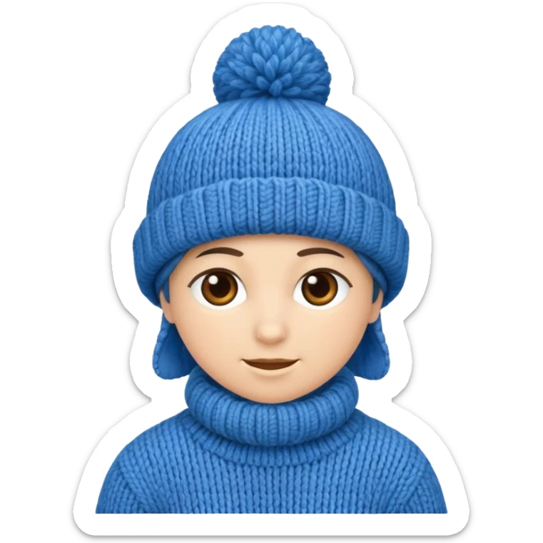 Blue hat  sticker