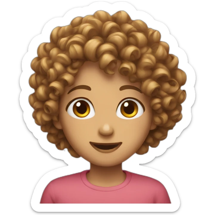 curly sticker