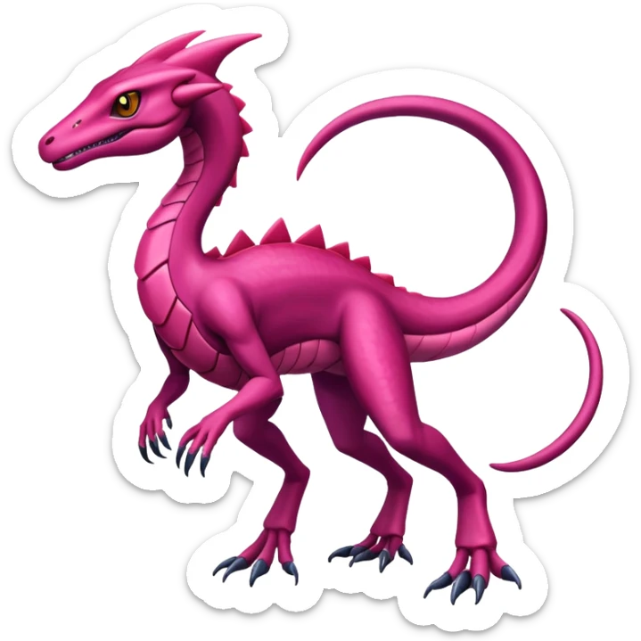 Shiny Exotic epic Salazzle-Genesect-Koraidon-Fakémon-hybrid-creature (full body)  sticker