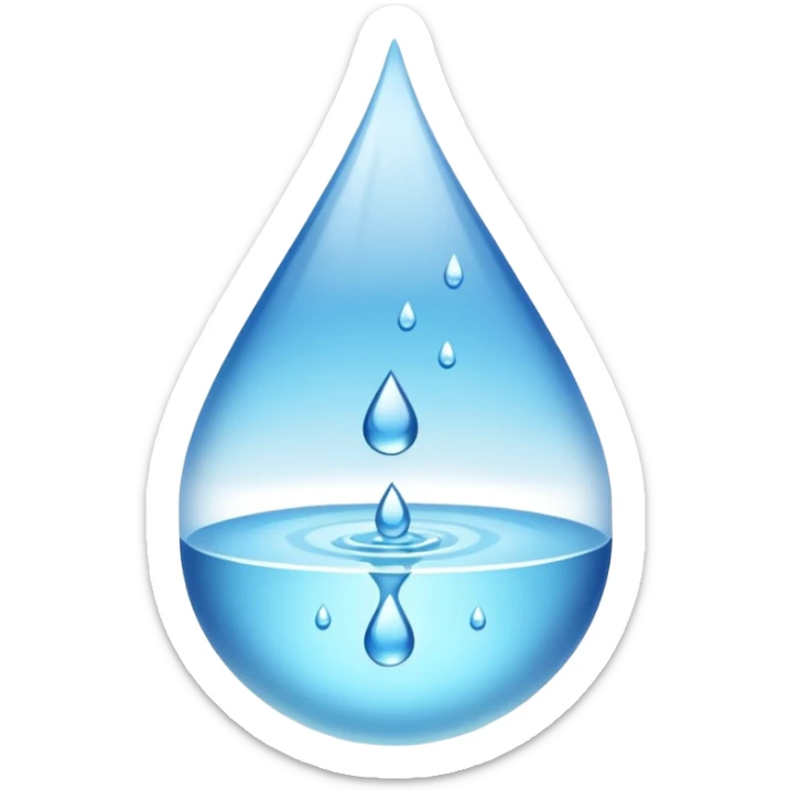 Spring water sticker