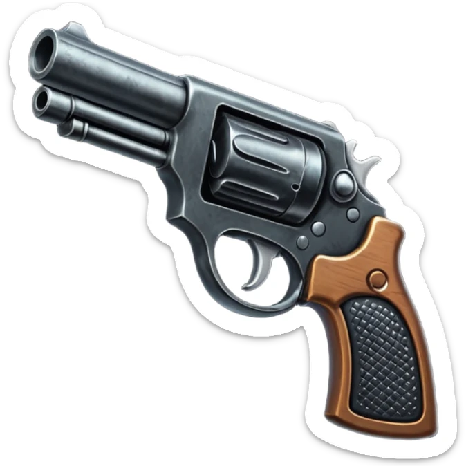 A shot gun pointed upward, in the style of your bleeding skull art. Dark gritty and menacing art style. Pointing up sticker