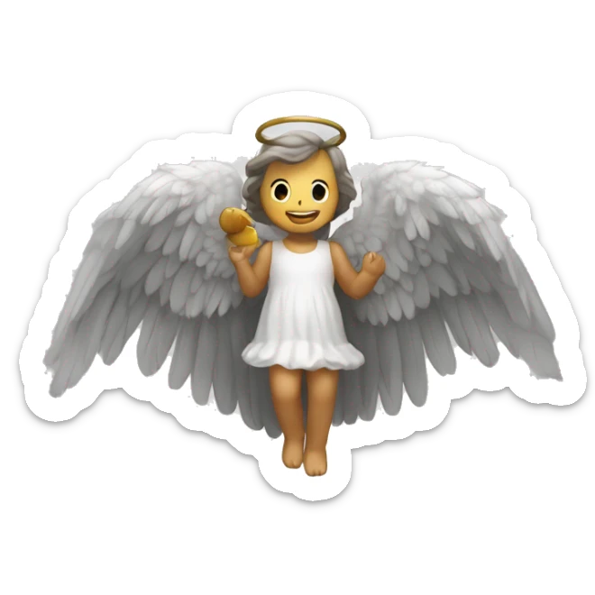 alas de angel solo el contorno, con un fondo negro sticker