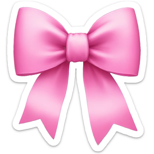 pink bow sticker