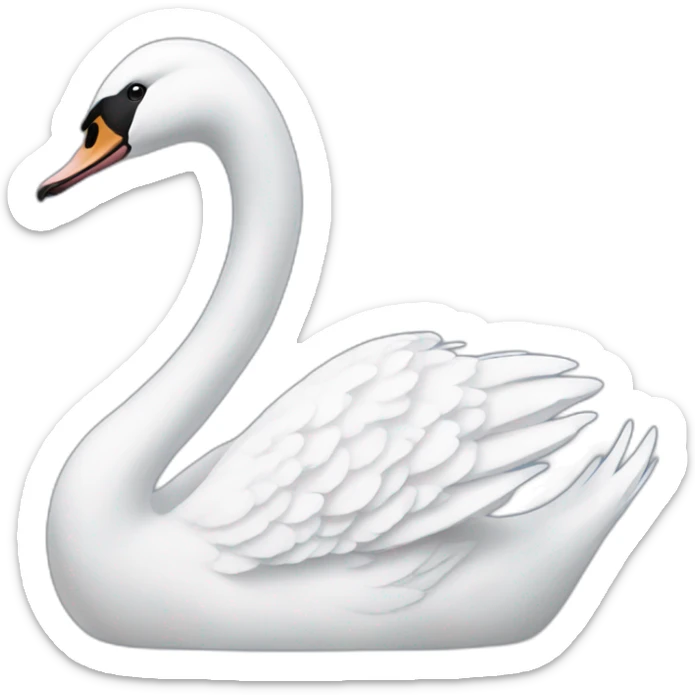 Swan sticker
