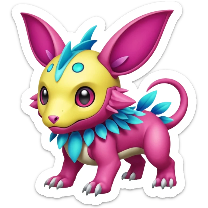 Fakémon-Pokémon-Spectrobes-Digimon-critter-fantasy-hybrid-creature  sticker